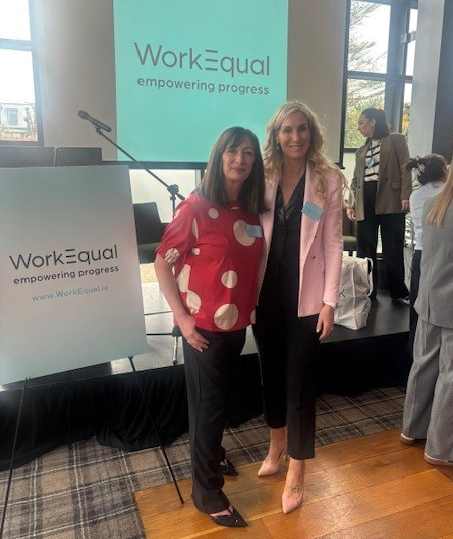 Michelle Murphy and Su Duff at a WorkEqual Event in Galway