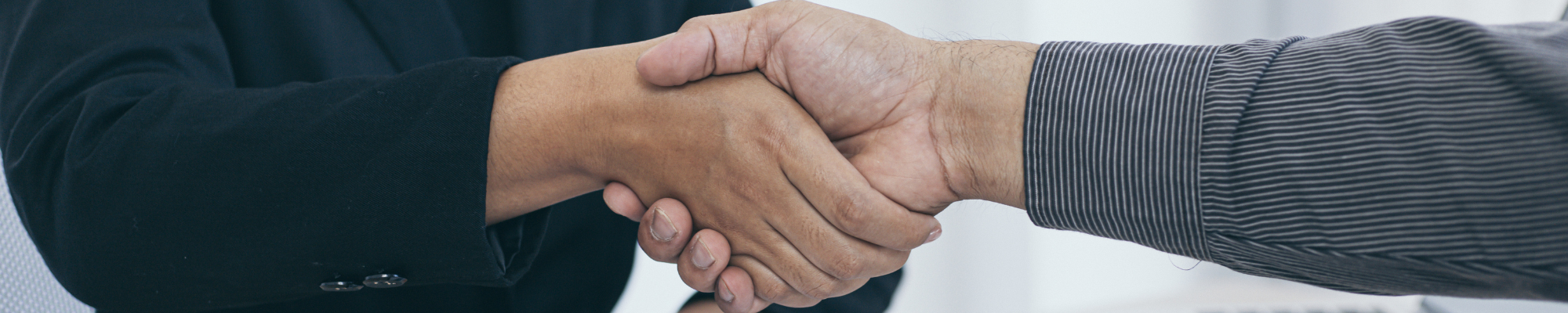 Two people shaking hands