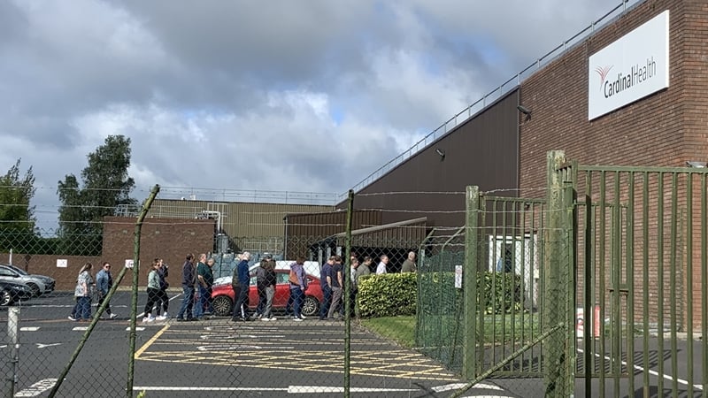 Staff pictured as they arrived ahead of the meeting this morning