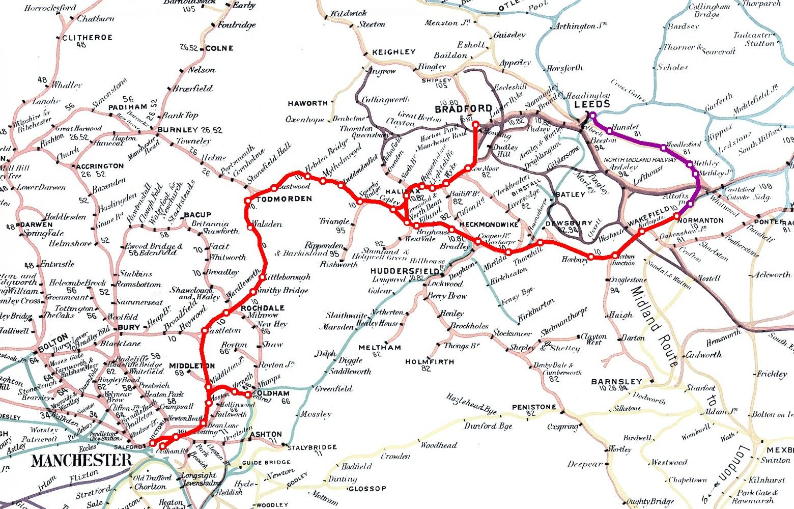 Manch Leeds Map