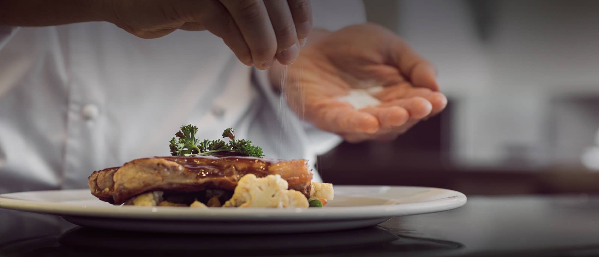 Chef preparing food