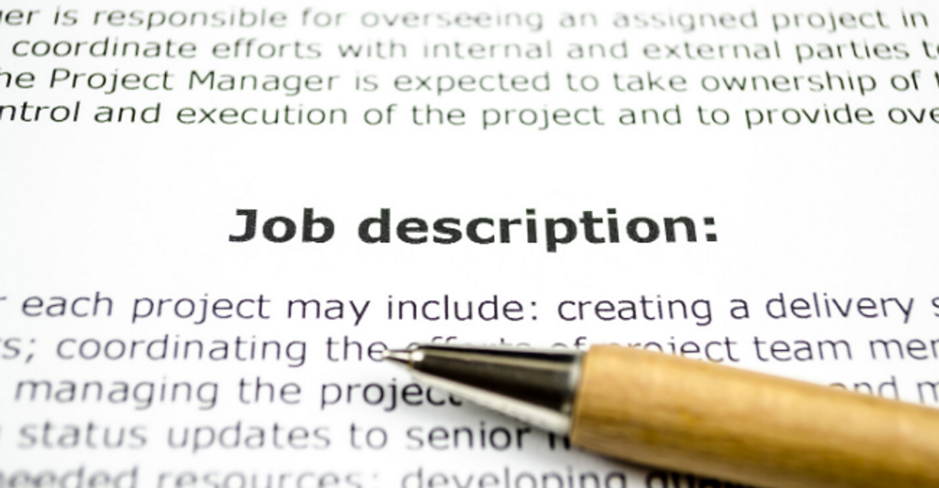 Who writes job specs, and why?
