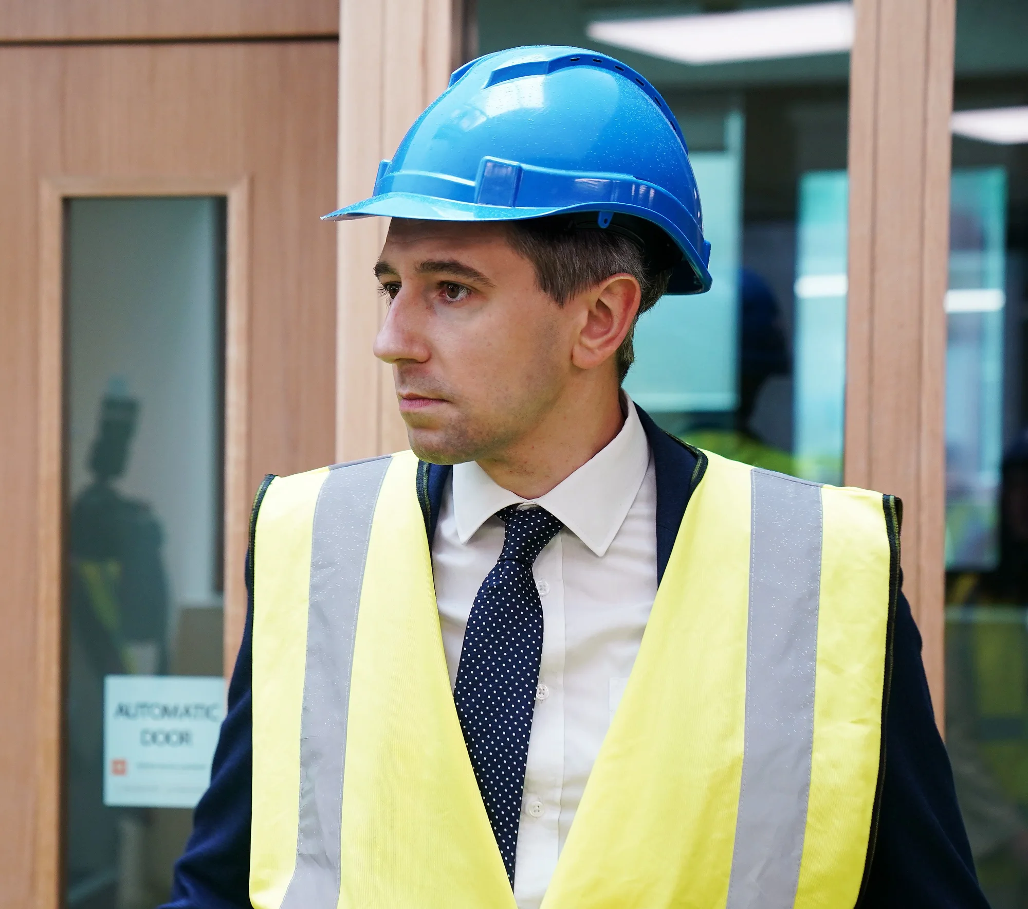 Irish Government Minister Simon Harris at Construction event