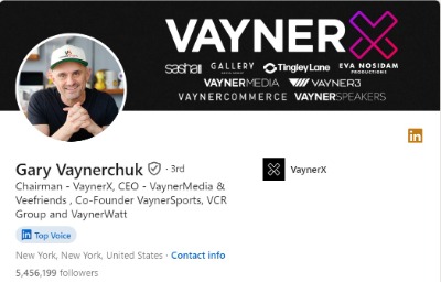 Gary Vaynerchuk's LinkedIn