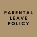 coloured square saying parental leave policy