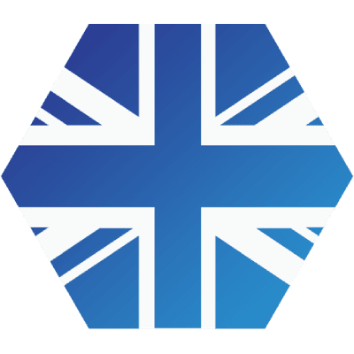Union flag in blue