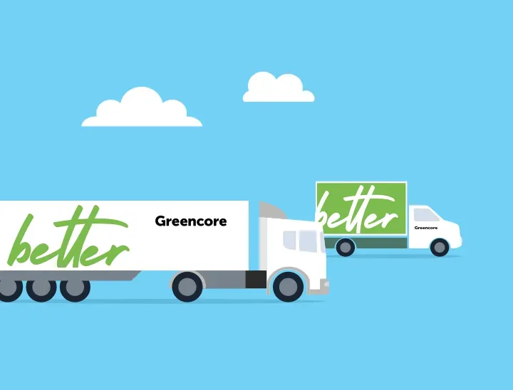 greencore lorry graphic