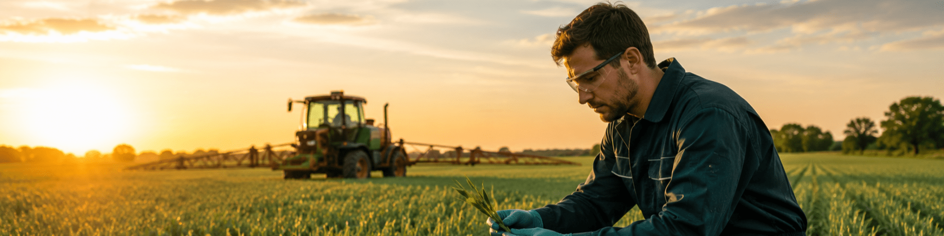 Soil scientist in a field