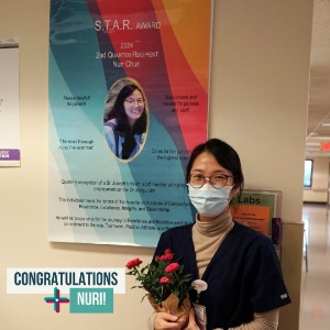 International Nurse Receives STAR Award 