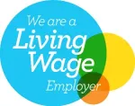Living Wage Employer logo in full colour