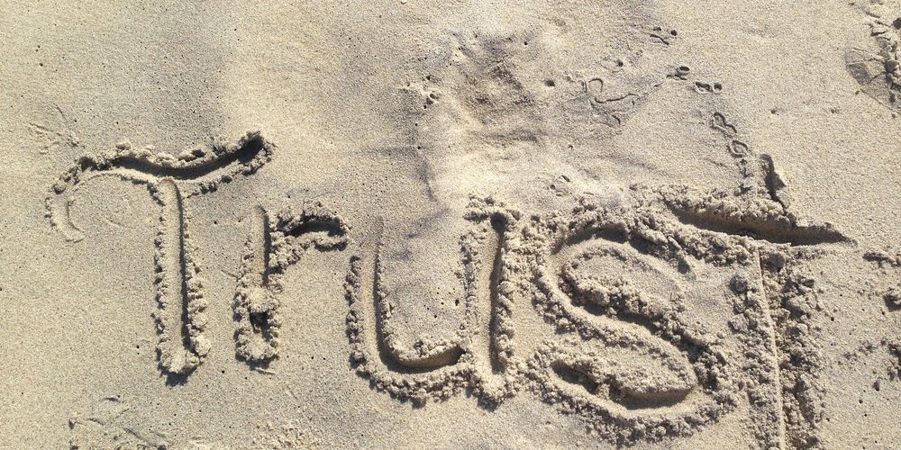 Trust Written In Sand