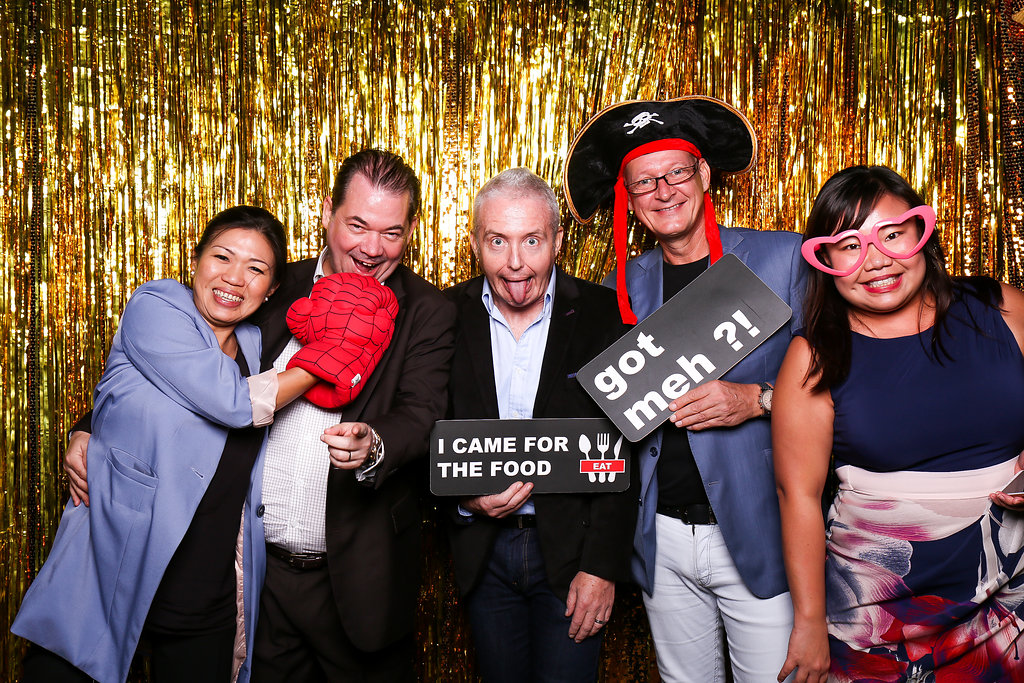 Photobooth photo of group 