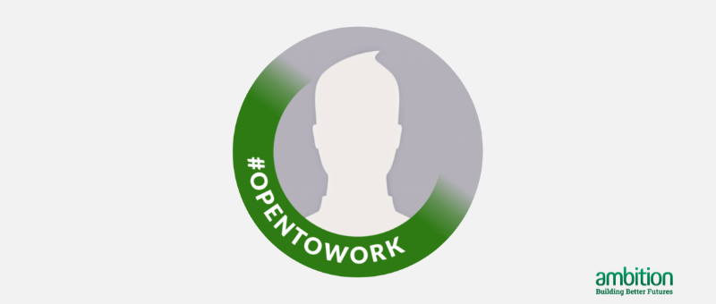 LinkedIn #opentowork badge