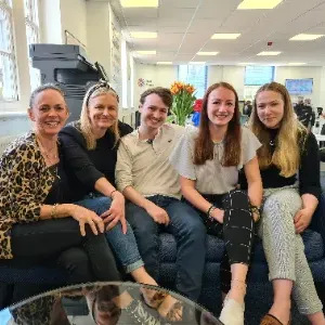 Team FAB is made of Shane Lees, Sarah Seaford, Katie Benham, Sophie O'Sullivan and Claire Hales, supporting the recruitment team in our Next Phase office in Horsham, West Sussex