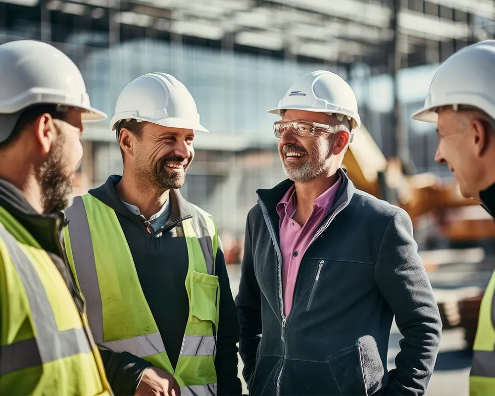 a team of construction professionals