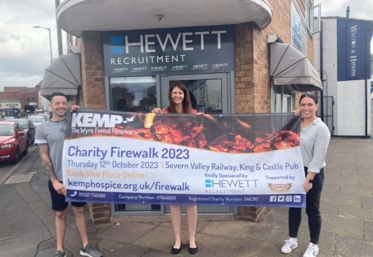 KEMP Hospice partnership with Hewett Recruitment