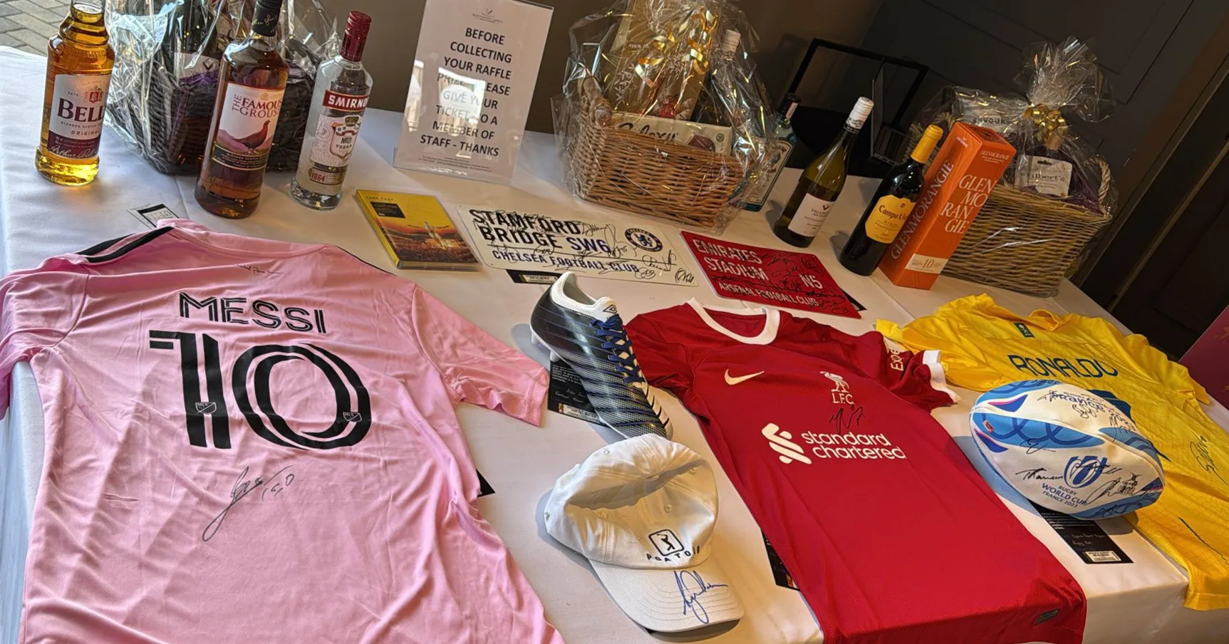 A selection of the 2025 Auction and Raffle items