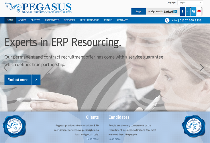 Homepage Pegasus