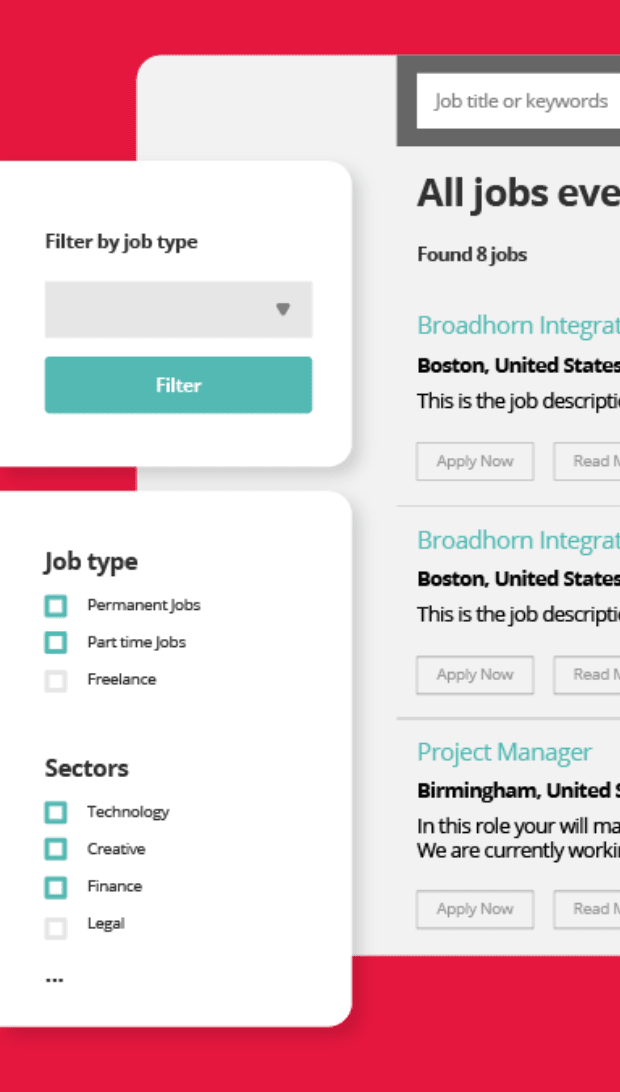 Custom Job Search Filters for an intuitive candidate experience with Access Volcanic