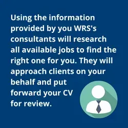 WRS consultants will research all jobs for you and reach out to clients on your behalf.