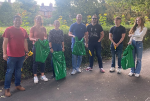 WRS team ready for litter picking