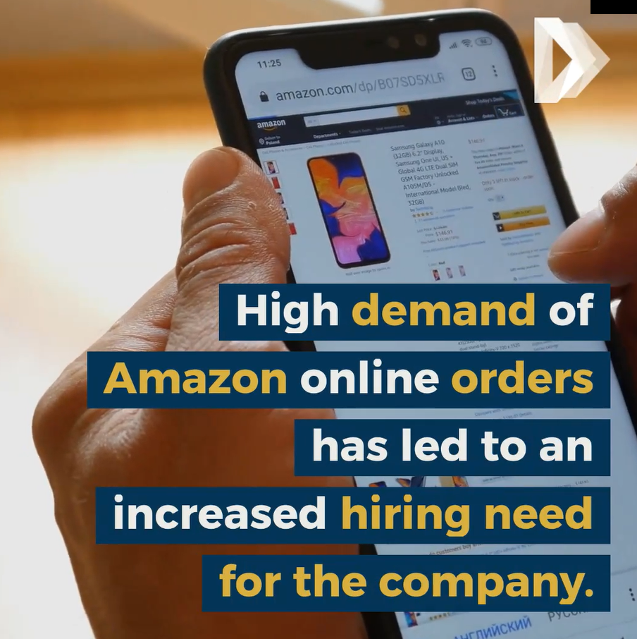 Amazon Increases Hiring During Outbreak