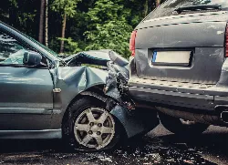 Car being rear ended