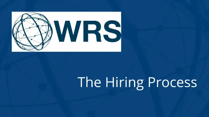 WRS The hiring process