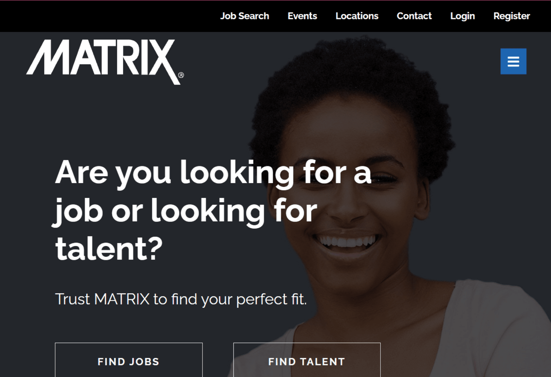 Matrix Recruitment Website by Volcanic Homepage