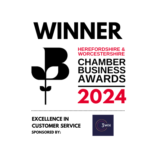 Herefordshire and Worcestershire Chamber Awards 2024 - Winner - Excellence in Customer Service logo