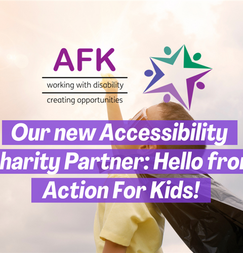 Our New Accessibility Charity Partner Hello From Action For Kids Afk