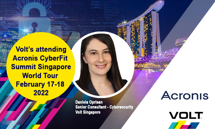 Daniela Attending Acronis Cyberfit Summit Feb 2022