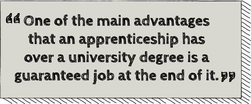 main advantages of apprenticeship