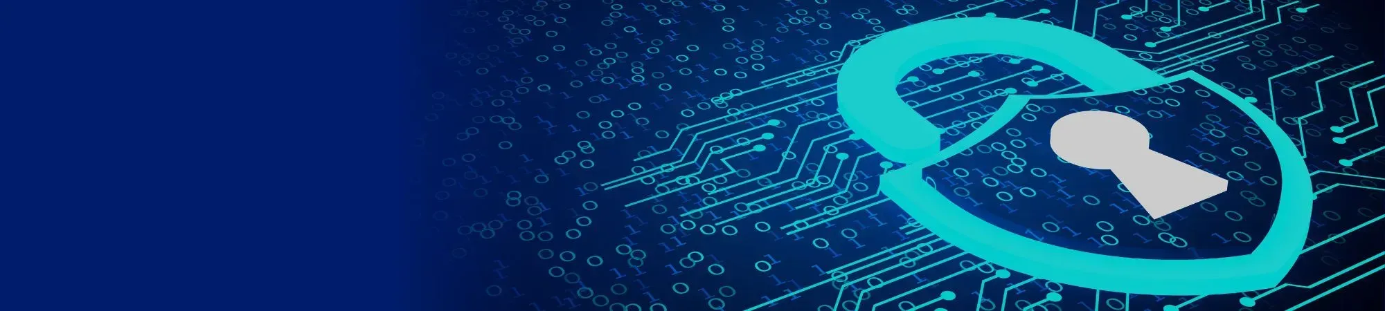 Data privacy banner image of padlock