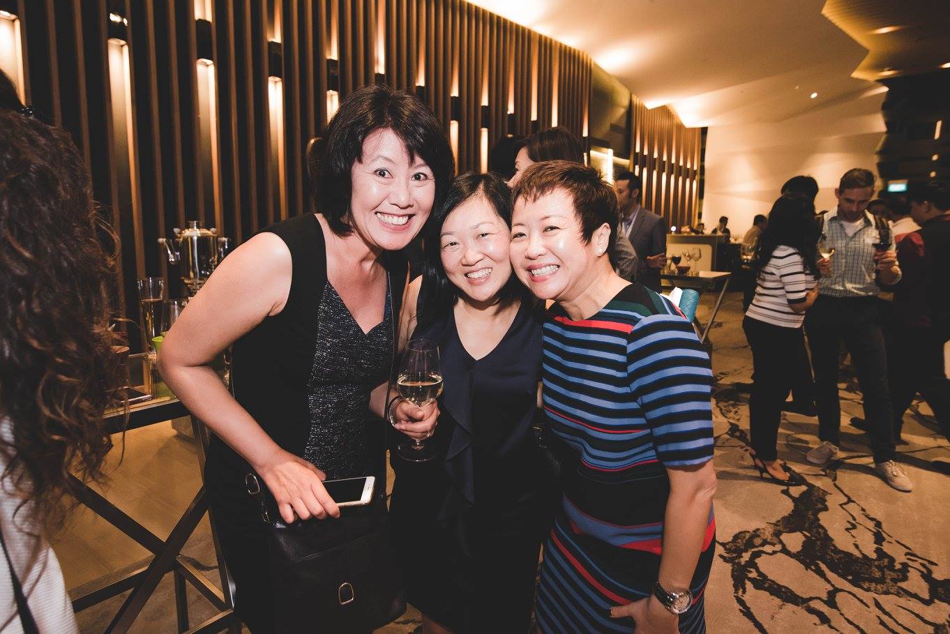 Hospitality networking three ladies