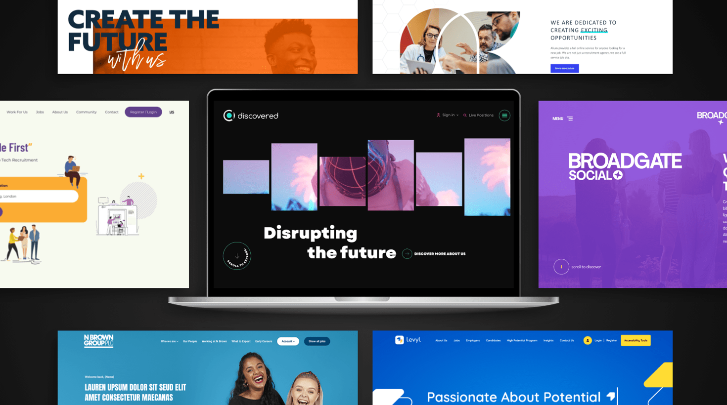 Bespoke recruitment website design pages by Access Volcanic