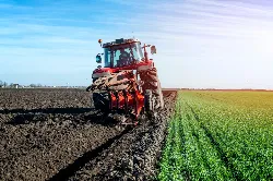 tractor on grass