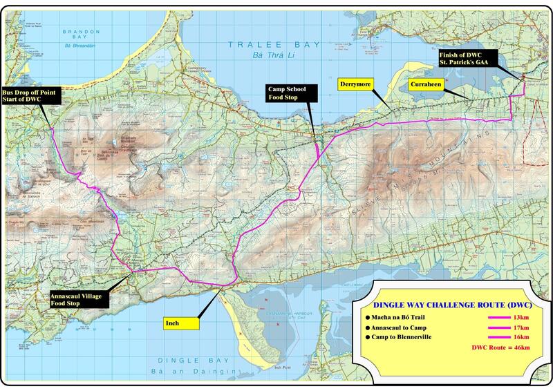 2022 Dingle Challenge Route Map