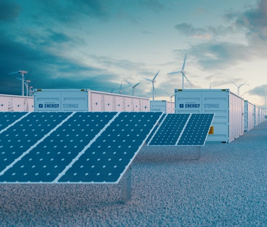 Solar Power Battery Storage Wind Turbines Energy Renewables Jobs 
