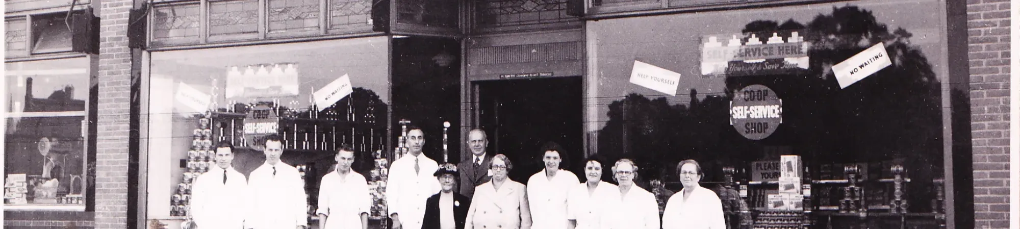 Black and white photo of the Society founders