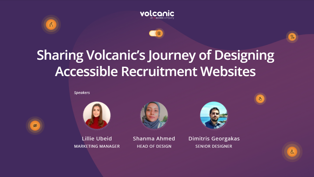 Designing Access Recruitment Websites Webinar by Volcanic