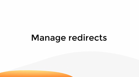Manage Redirects