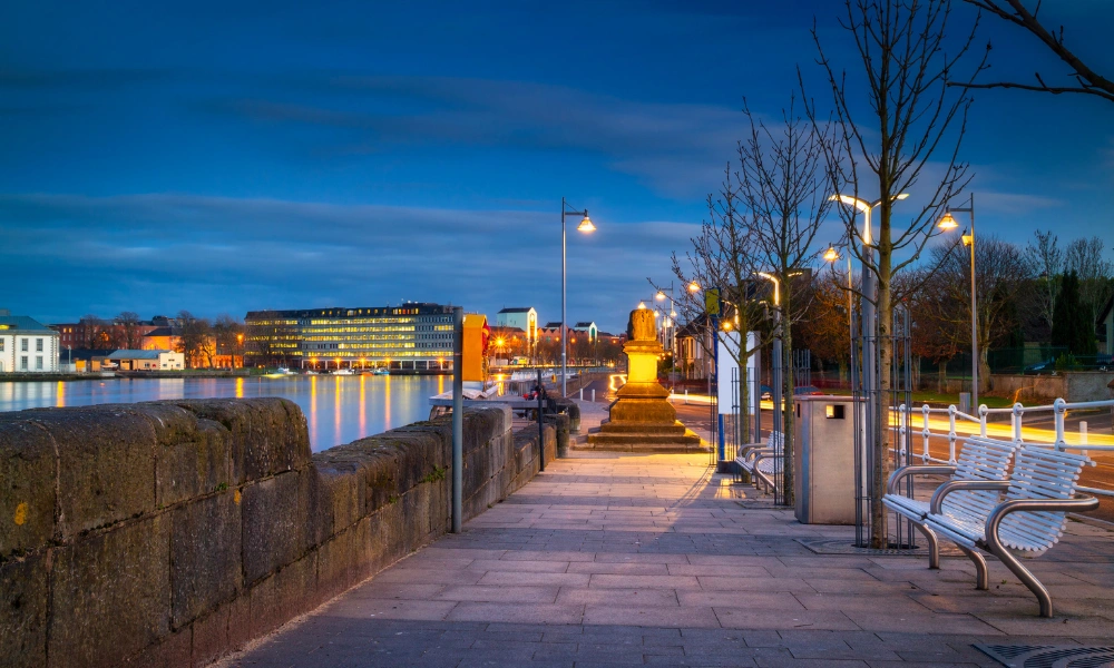 On the banks of the Shannon in Limerick City