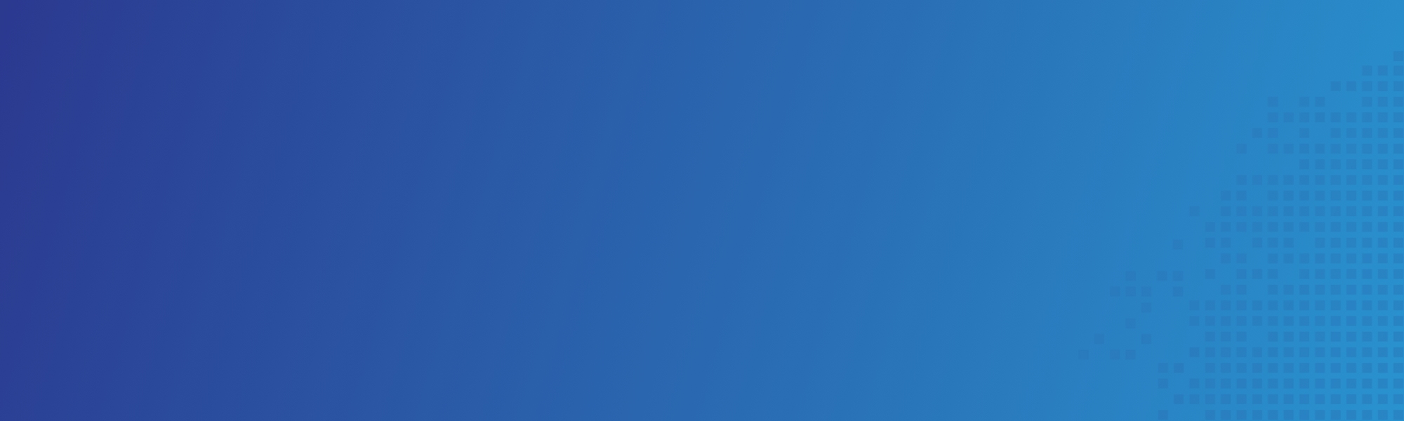 Blue website header banner