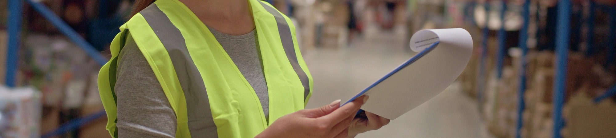 warehouse worker picking list picking scanner packing orders