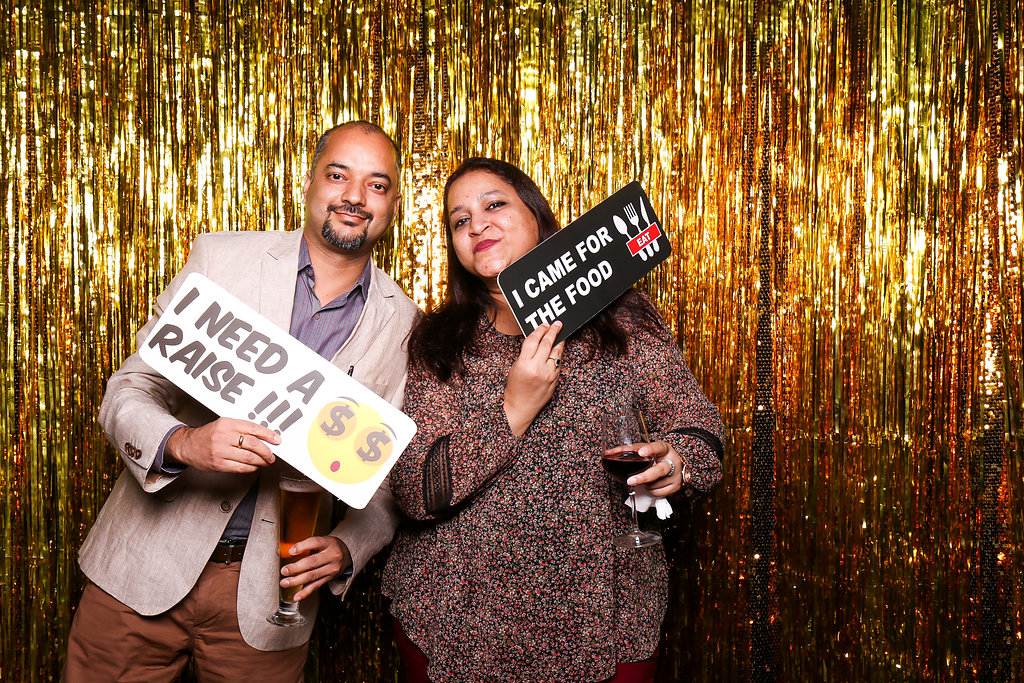 Photobooth photo of man and lady