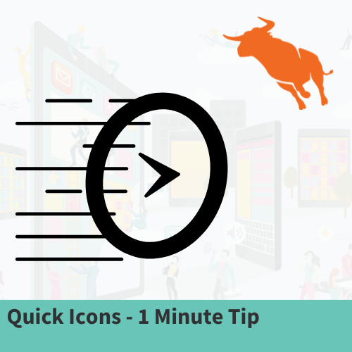 Bullhorn 1 Minute Tip Quick Icons