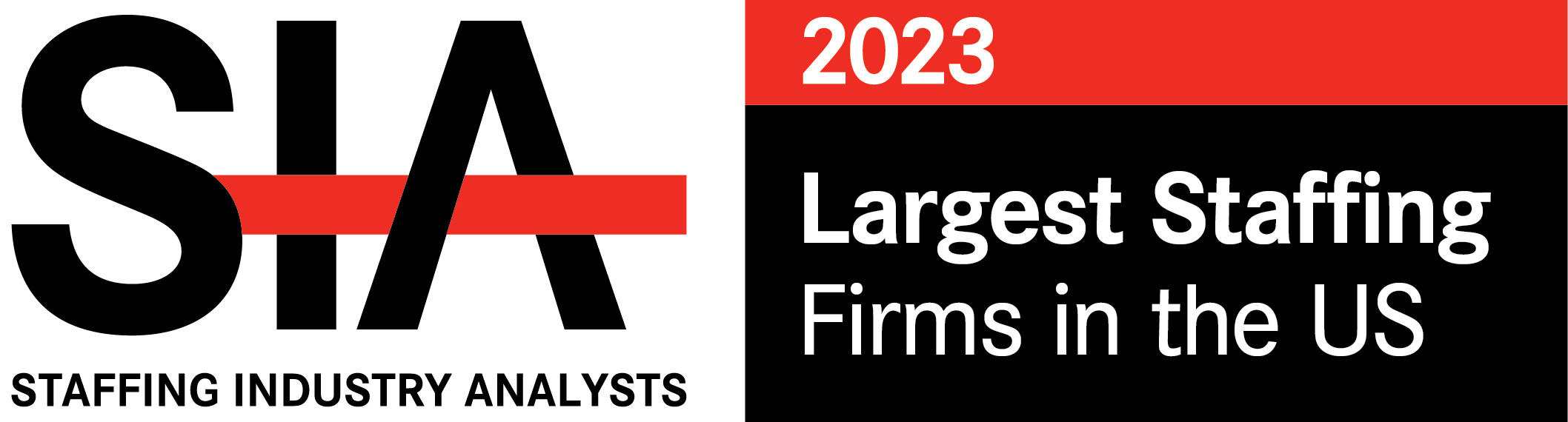 Sia 2023 List Logos Largest Staffing Firms Us