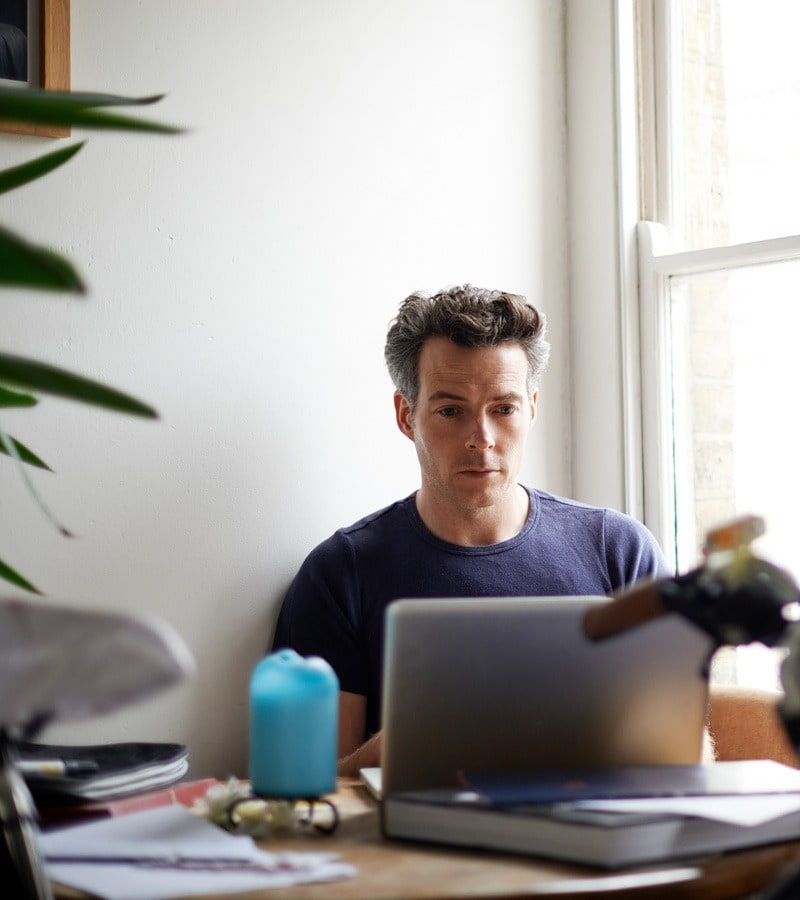 People talking at a table
