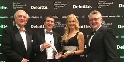 Padraic, Niall, Michelle And Gerard Casey at Deloitte Best Managed Companies Awards 2018
